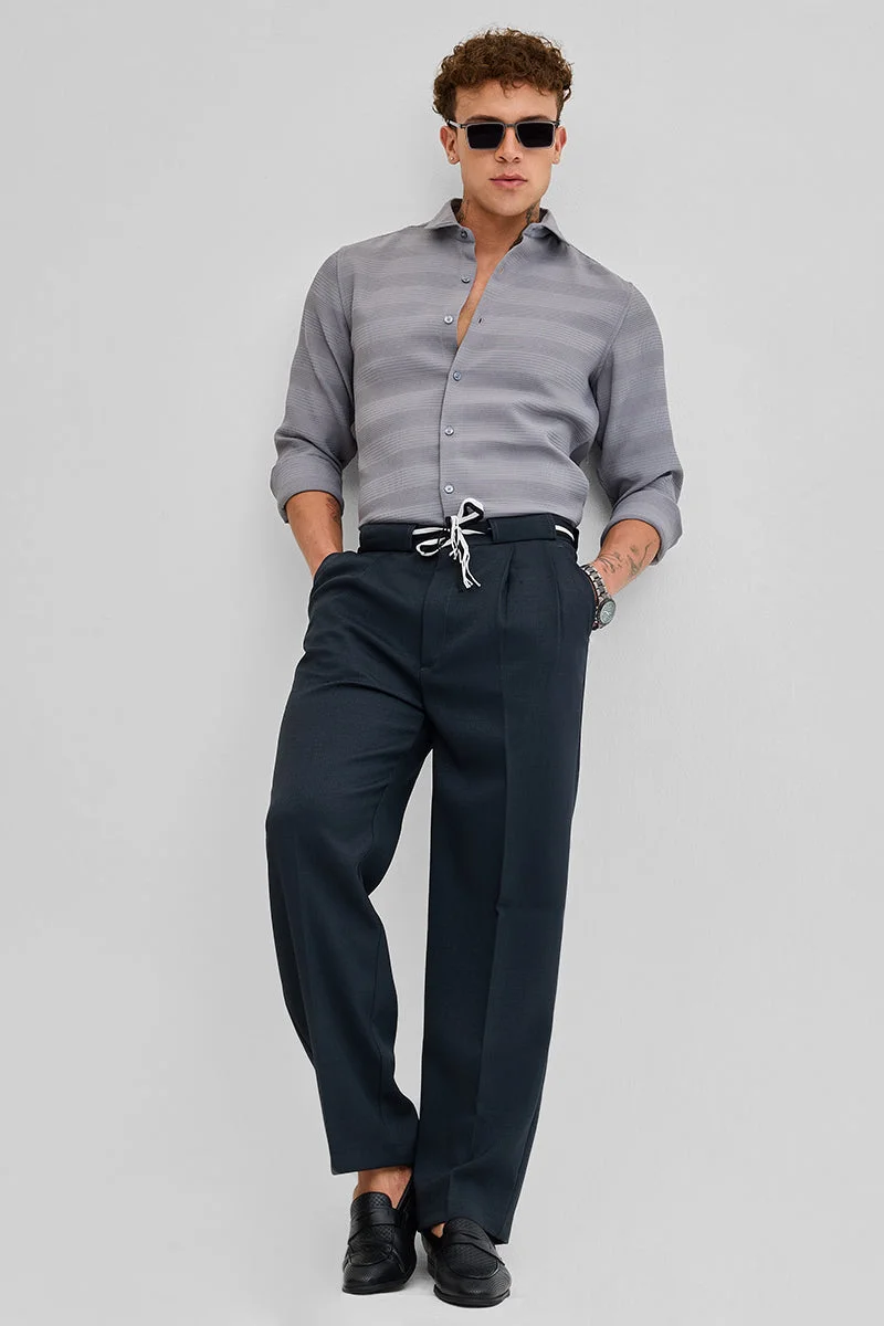 Snitch Navy Navy Korean Pant for Men | Best Price UAE